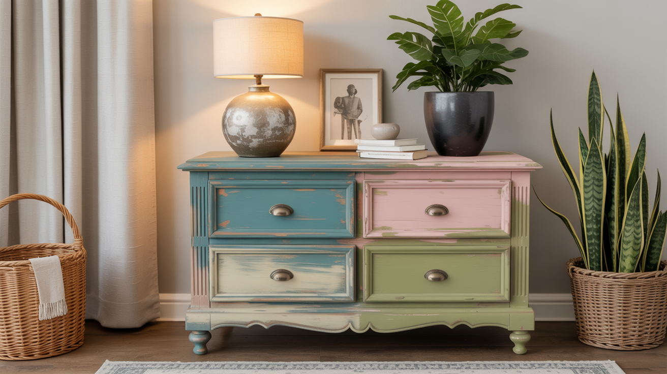 Two-Tone Layered Paint Technique