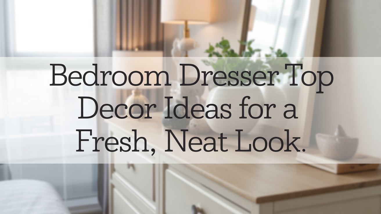 Bedroom Dresser Top Decor Ideas for a Fresh, Neat Look