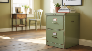 Painted File Cabinet