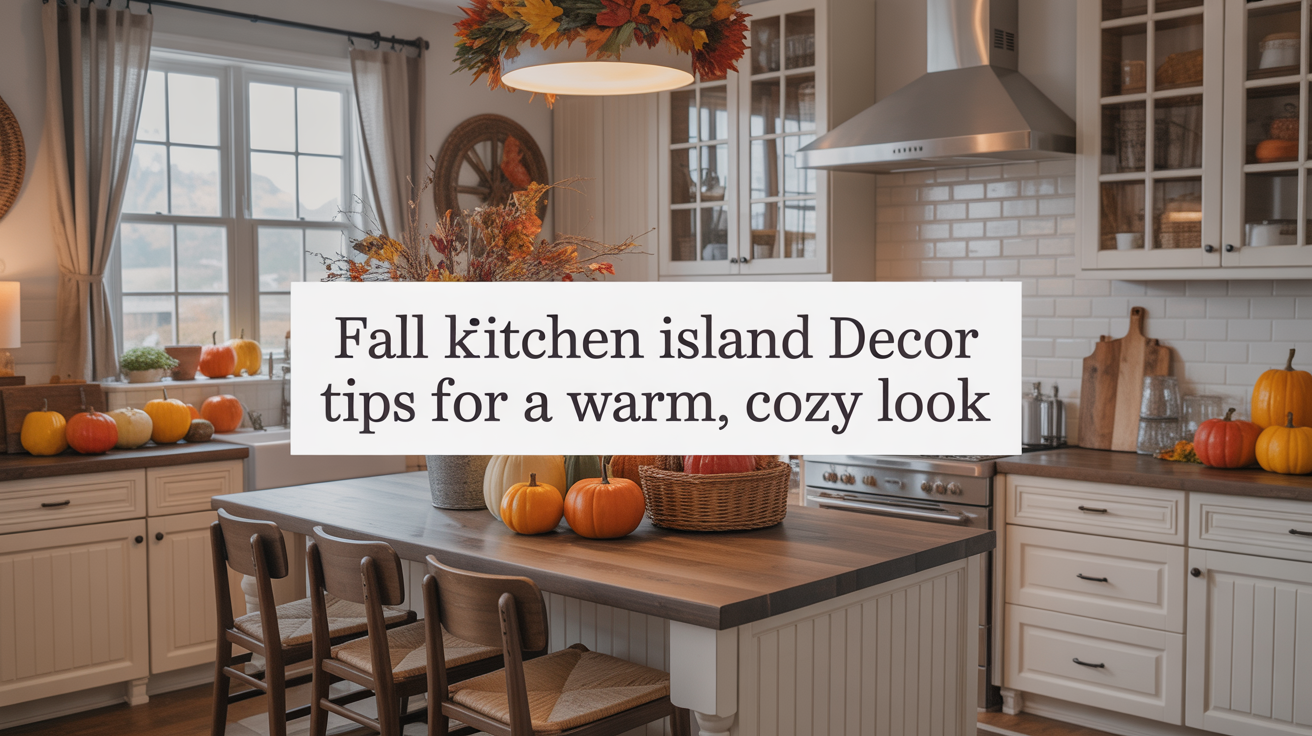 Fall Kitchen Island Decor Tips for a Warm, Cozy Look