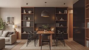 Mix Black and Wood for Warmth