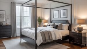 Pair Black Furniture with White Walls